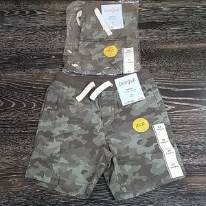 Lot of 2 Toddler Boys 3T Camo Shorts, Cat & Jack